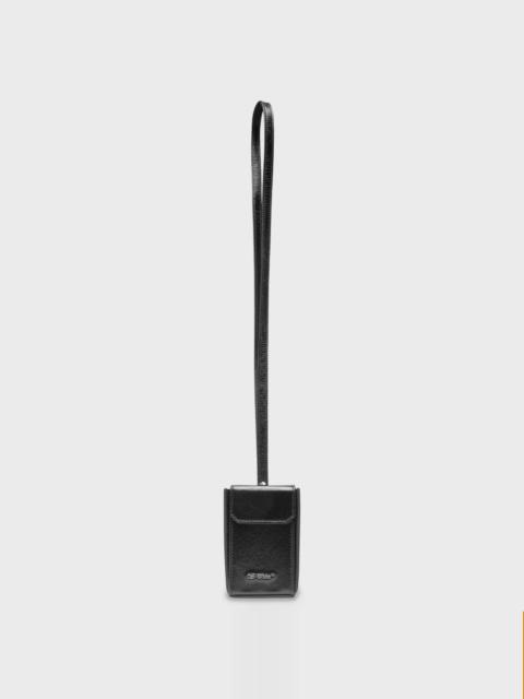 Off-White OFF-WHITE C/O VIRGIL ABLOH VINTAGE LEATHER NECK BOX BAG - BLACK