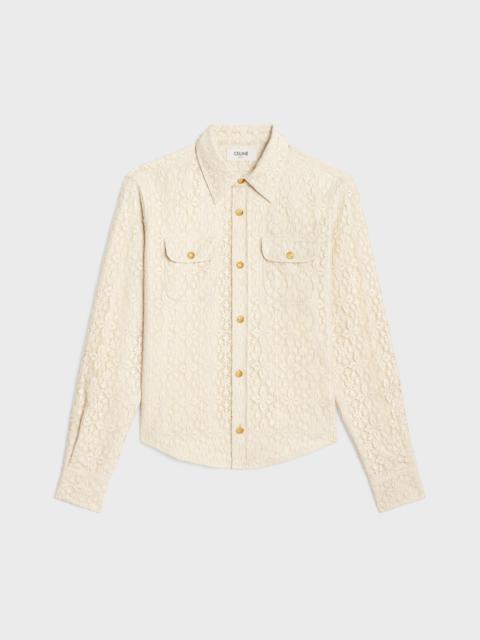 CELINE romy shirt in lace cotton
