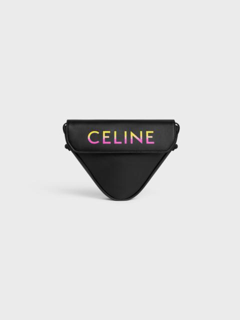 CELINE Triangle bag in calfskin with gradient print