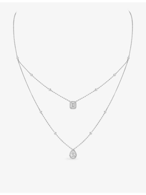 MESSIKA My Twin Large 2-Row 18ct White-Gold And 1.24ct Diamond Necklace
