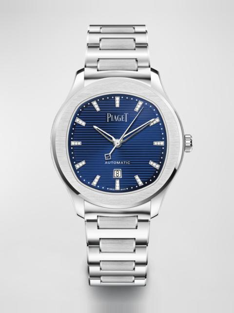 Piaget 36mm Polo Watch with Bracelet Strap, Blue