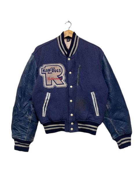ジャケット・アウター Vtg 80-90s varsity jacket NihonUniv used Vintage Ixi:z Worldwide Varsity Leather Jacket Japanese