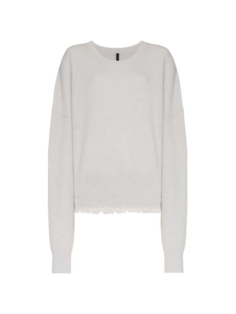 Unravel long sleeve wool blend sweater