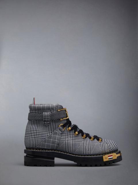 Thom Browne Prince of Wales Heavy Wool Suiting Hiking Boot