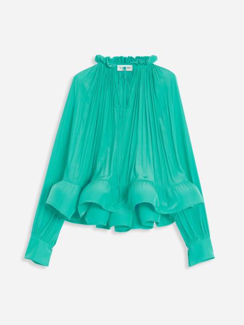 Lanvin CHARMEUSE BLOUSE WITH LONG SLEEVES