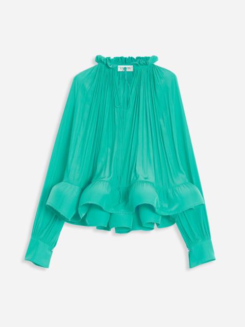 CHARMEUSE BLOUSE WITH LONG SLEEVES