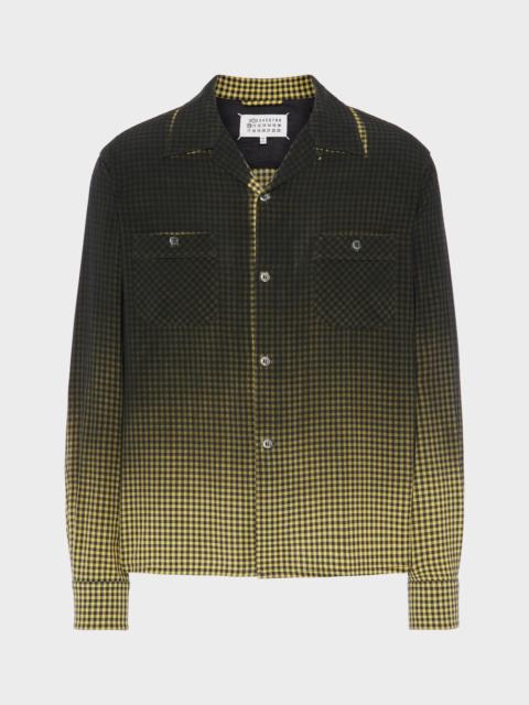 Maison Margiela Gradient check shirt