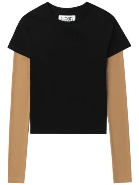 MM6 Maison Margiela contrasting sleeves t-shirt