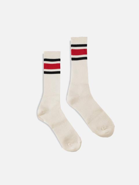 Iron Heart DEC-80-RED Decka 80s Skater Socks - Red