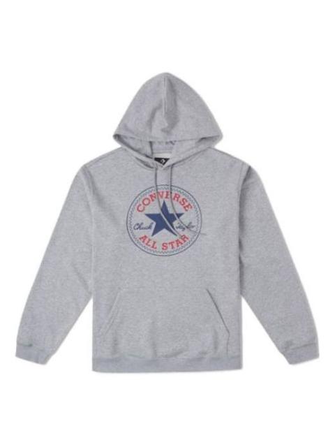 Converse Converse Go-To All Star Patch Standard-Fit Fleece Pullover Hoodie 'Grey' 10025469-A03