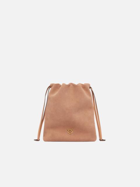 PINKO POUCH BAG WITH LOVE BIRDS LOGO