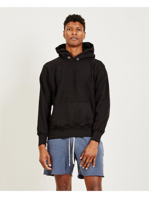 LES TIEN Cropped Hoodie Jet Black