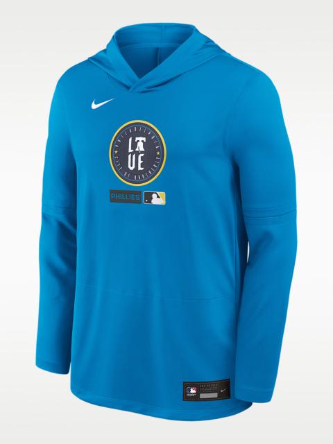 Nike Philadelphia Phillies City Connect Men's Nike Dri-FIT MLB Long-Sleeve Hooded Top