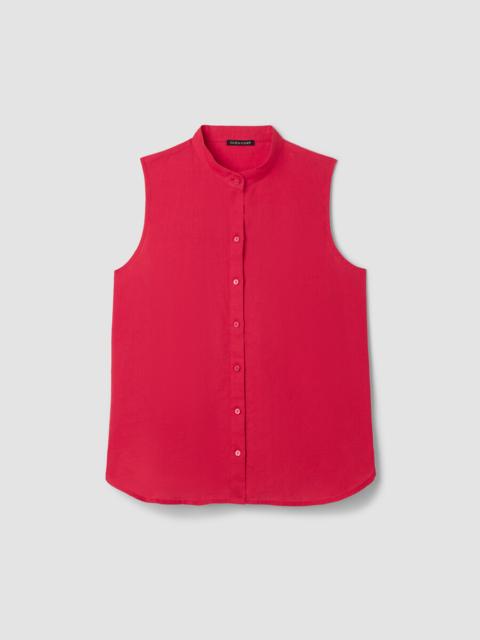EILEEN FISHER Organic Handkerchief Linen Sleeveless Shirt