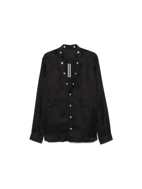Rick Owens Rick Owens Charmeuse Larry Fogpocket Shirt Black