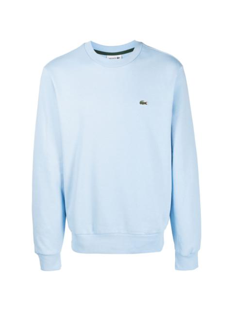 logo-patch crew-neck sweatshirt