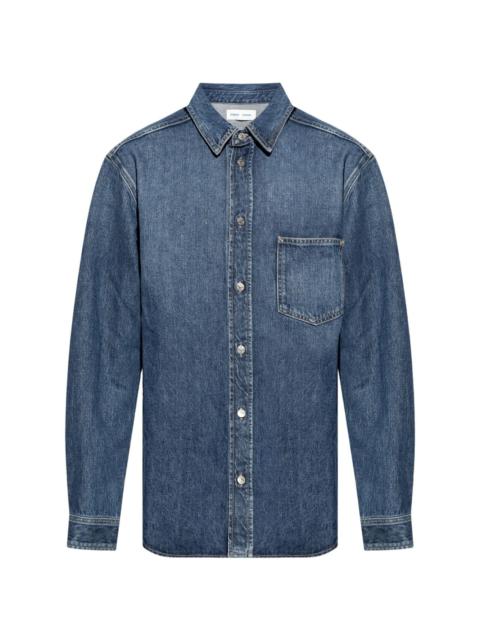 SAMSØE SAMSØE long-sleeve organic cotton denim shirt