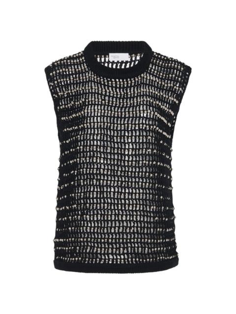 ROSETTA GETTY beaded crochet vest