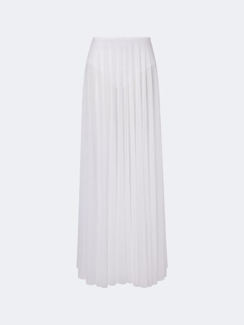 NORMA KAMALI Pleated mesh maxi skirt