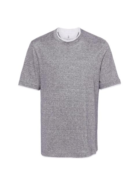 mÃ©lange-effect jersey T-shirt