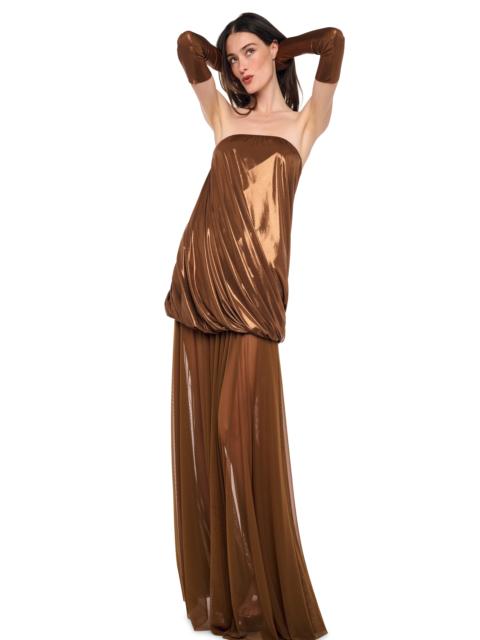 NORMA KAMALI STRAPLESS TWIST MINI DRESS