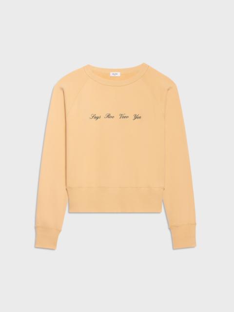 CELINE sweatshirt IN cotton fleece