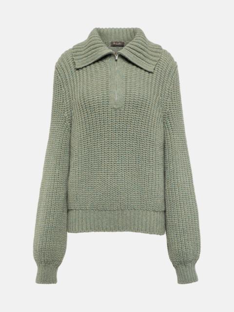 Darwin cashmere half-zip sweater