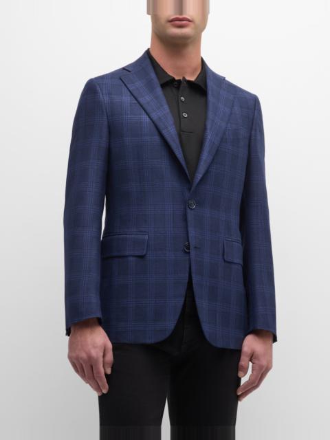 Canali Men's Plaid Silk-Wool Sport Coat