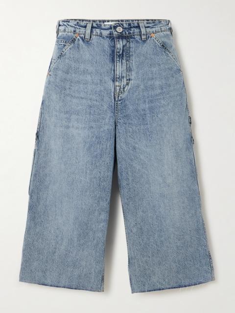 Our Legacy Trade Frayed Denim Shorts