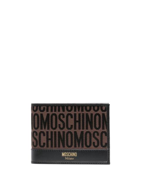 Moschino Brown Monogram Wallet
