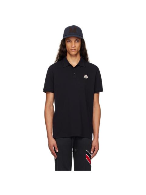 Moncler Navy Logo Patch Polo