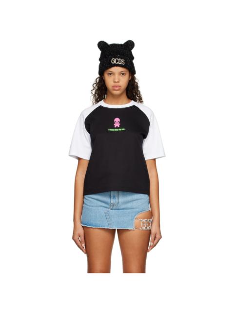 GCDS Black Wirdo T-Shirt