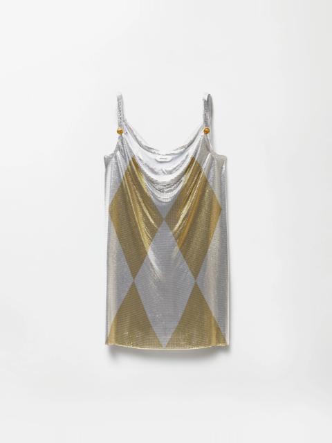 VERSACE Metal Mesh Mini Dress