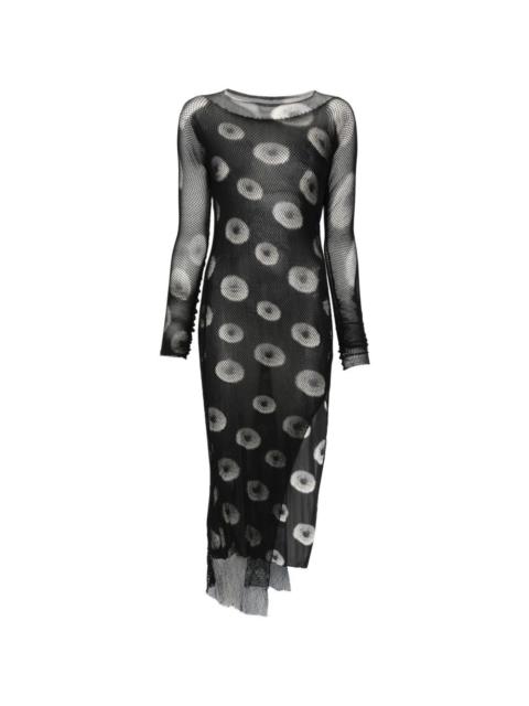 Yohji Yamamoto long-sleeve midi dress