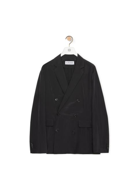Loewe Double breasted jacket in silk and polyamide