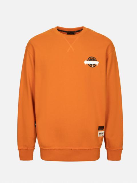 EVISU GRAFFITI DAICOCK AND KAMON PRINT RELAX FIT SWEATSHIRT