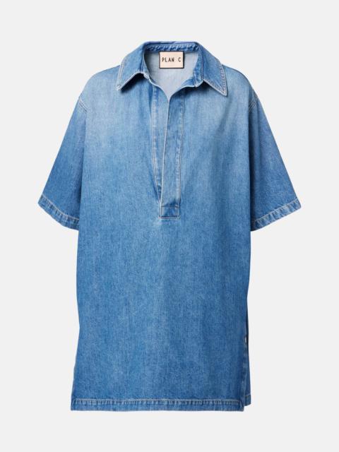Plan C Oversized denim shirt