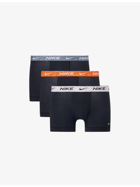 Nike Essential Pack of Three Cotton-Stretch Trunks