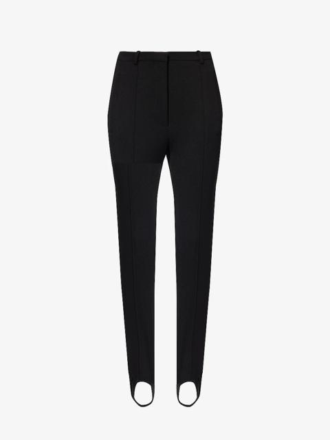 Givenchy Strirrup-hem mid-rise stretch-woven trousers