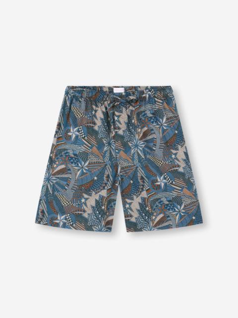 Derek Rose Men's Lounge Shorts Cotton Batiste Multicolor Celebration Print