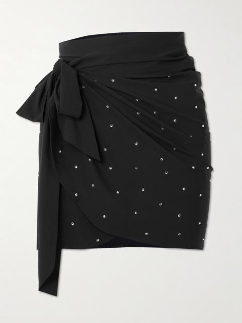 Hunza G Swarovski Crystal-embellished Jersey Pareo