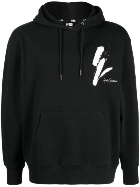 Yohji Yamamoto x New Era logo-print cotton hoodie