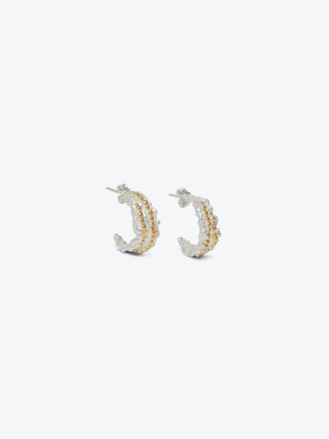 Nanushka LEDA - Gold plated recycled silver earrings