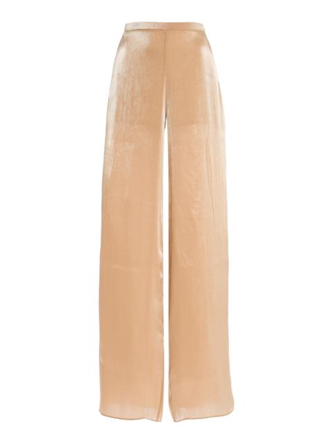 SEV Satin Wide-Leg Pants neutral