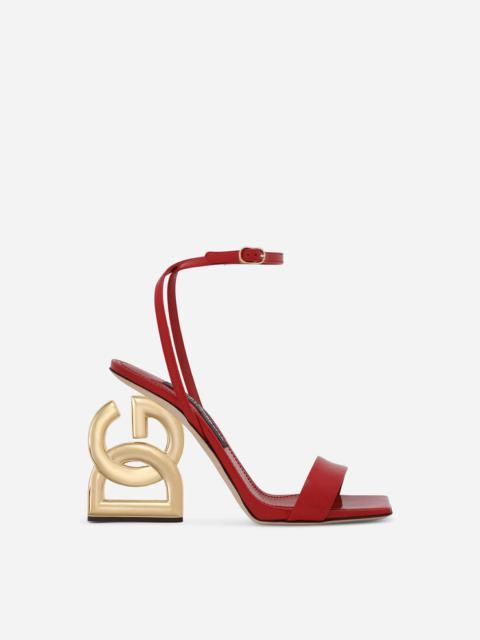 Dolce & Gabbana Patent leather sandals with 3.5 heel