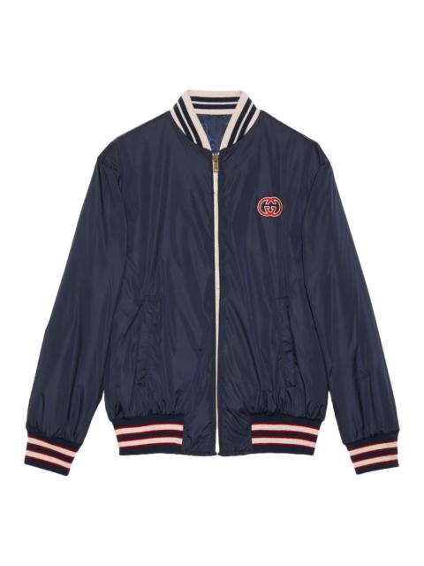GUCCI Gucci Reversible Nylon Canvas Jacket 'Dark Blue' 770283-ZAPA0-4348