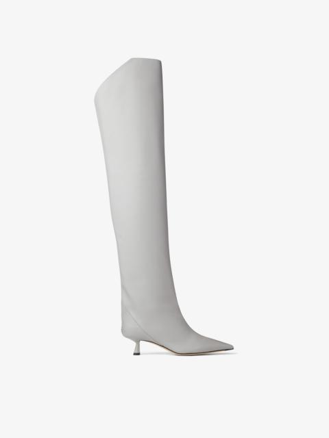 JIMMY CHOO Vari 45
Marl Grey Luxe Nappa Leather Over-the-Knee Boots