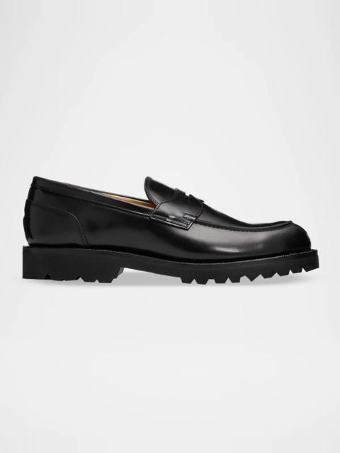 ALLEN EDMONDS Men's Miller Reserve Leather Lug-Sole Penny Loafers