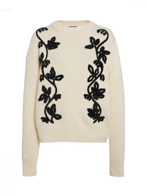Jil Sander Wool-Blend Sweater ivory