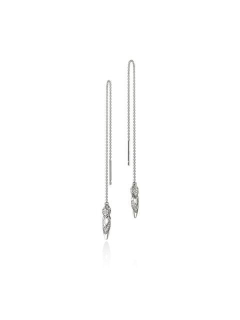JOHN HARDY Naga Earrings, Sterling Silver, Diamonds